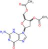 2-amino-9-(3,5-di-O-acetyl-2-deoxypentofuranosyl)-3,9-dihydro-6H-purin-6-one