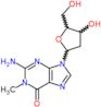 2-amino-9-(2-deoxypentofuranosyl)-1-methyl-1,9-dihydro-6H-purin-6-one