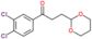 1-(3,4-dichlorophenyl)-3-(1,3-dioxan-2-yl)propan-1-one