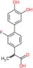 2-(2-fluoro-3',4'-dihydroxybiphenyl-4-yl)propanoic acid