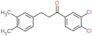 1-Propanone, 1-(3,4-dichlorophenyl)-3-(3,4-dimethylphenyl)-