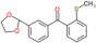 [3-(1,3-dioxolan-2-yl)phenyl]-(2-methylsulfanylphenyl)methanone