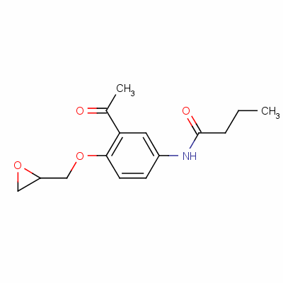 N-[3-Acetyl-4-(2-oxiranylmethoxy)phenyl]butanamide