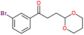 1-(3-bromophenyl)-3-(1,3-dioxan-2-yl)propan-1-one