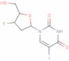 2′,3′-Dideoxy-3′-fluoro-5-iodouridine