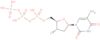 1-[2,3-dideoxy-2-fluoro-5-O-(hydroxy{[hydroxy(phosphonooxy)phosphoryl]oxy}phosphoryl)-beta-D-threo…