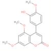 2H-1-Benzopyran-2-one,4-(3-hydroxy-4-methoxyphenyl)-5,7-dimethoxy-