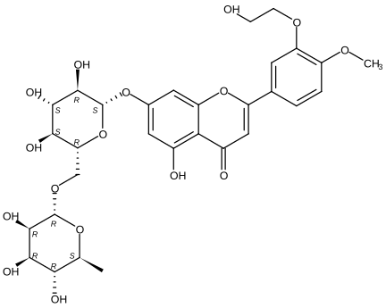 7-[[6-O-(6-Deoxy-α-L-mannopyranosyl)-β-D-glucopyranosyl]oxy]-5-hydroxy-2-[3-(2-hydroxyethoxy)-4-me…