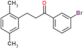 1-(3-bromophenyl)-3-(2,5-dimethylphenyl)propan-1-one
