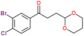 1-(3-bromo-4-chloro-phenyl)-3-(1,3-dioxan-2-yl)propan-1-one