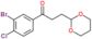 1-(3-Bromo-4-chlorophenyl)-3-(1,3-dioxan-2-yl)-1-propanone