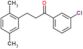 1-(3-chlorophenyl)-3-(2,5-dimethylphenyl)propan-1-one