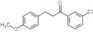 1-(3-chlorophenyl)-3-(4-methoxyphenyl)propan-1-one