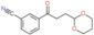 3-[3-(1,3-Dioxan-2-yl)-1-oxopropyl]benzonitrile