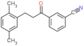 3-[3-(2,5-dimethylphenyl)propanoyl]benzonitrile