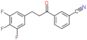 3-[3-(3,4,5-trifluorophenyl)propanoyl]benzonitrile