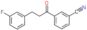 3-[3-(3-fluorophenyl)propanoyl]benzonitrile