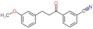 3-[3-(3-methoxyphenyl)propanoyl]benzonitrile