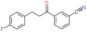 3-[3-(4-fluorophenyl)propanoyl]benzonitrile