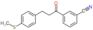 3-[3-(4-methylsulfanylphenyl)propanoyl]benzonitrile