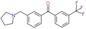 [3-(pyrrolidin-1-ylmethyl)phenyl]-[3-(trifluoromethyl)phenyl]methanone