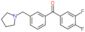 (3,4-difluorophenyl)-[3-(pyrrolidin-1-ylmethyl)phenyl]methanone