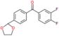 (3,4-difluorophenyl)-[4-(1,3-dioxolan-2-yl)phenyl]methanone