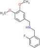 1-(3,4-dimethoxyphenyl)-N-(2-fluorobenzyl)methanamine