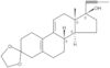 Estra-5(10),9(11)-dien-3-one, 17-hydroxy-17-(1-propyn-1-yl)-, cyclic 1,2-ethanediyl acetal, (17β)-