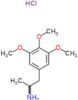 1-(3,4,5-trimethoxyphenyl)propan-2-amine hydrochloride (1:1)