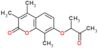 3,4,8-trimethyl-7-(1-methyl-2-oxopropoxy)-2H-chromen-2-one