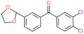 (3,4-dichlorophenyl)-[3-(1,3-dioxolan-2-yl)phenyl]methanone