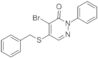 4-Bromo-2-phenyl-5-[(phenylmethyl)thio]-3(2H)-pyridazinone