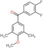 (3,4-difluorophenyl)(4-methoxy-3,5-dimethylphenyl)methanone