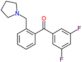 (3,5-difluorophenyl)-[2-(pyrrolidin-1-ylmethyl)phenyl]methanone