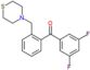 Methanone, (3,5-difluorophenyl)[2-(4-thiomorpholinylmethyl)phenyl]-