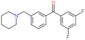 (3,5-difluorophenyl)-[3-(1-piperidylmethyl)phenyl]methanone