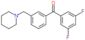 Methanone, (3,5-difluorophenyl)[3-(1-piperidinylmethyl)phenyl]-