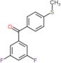 (3,5-difluorophenyl)[4-(methylsulfanyl)phenyl]methanone