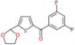 (3,5-Difluorophenyl)[5-(1,3-dioxolan-2-yl)-2-thienyl]methanone