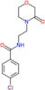 4-chloro-N-[2-(3-oxomorpholin-4-yl)ethyl]benzamide