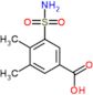 3,4-dimethyl-5-sulfamoylbenzoic acid