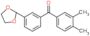 (3,4-dimethylphenyl)-[3-(1,3-dioxolan-2-yl)phenyl]methanone