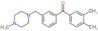 (3,4-dimethylphenyl)-[3-[(4-methylpiperazin-1-yl)methyl]phenyl]methanone