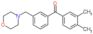 (3,4-dimethylphenyl)-[3-(morpholinomethyl)phenyl]methanone