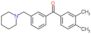 (3,4-dimethylphenyl)-[3-(1-piperidylmethyl)phenyl]methanone