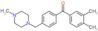 (3,4-dimethylphenyl)-[4-[(4-methylpiperazin-1-yl)methyl]phenyl]methanone