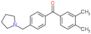 (3,4-dimethylphenyl)-[4-(pyrrolidin-1-ylmethyl)phenyl]methanone