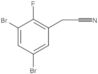 3,5-Dibromo-2-fluorobenzeneacetonitrile