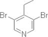 3,5-dibromo-4-ethylpyridine